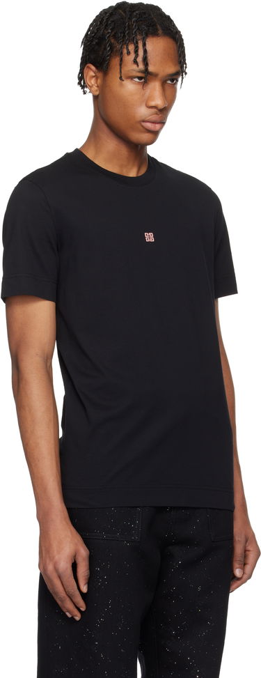 T-shirt Givenchy Givenchy Slim-Fit 4G Embroidered T-Shirt Sort | BM716G3YCD024, 1