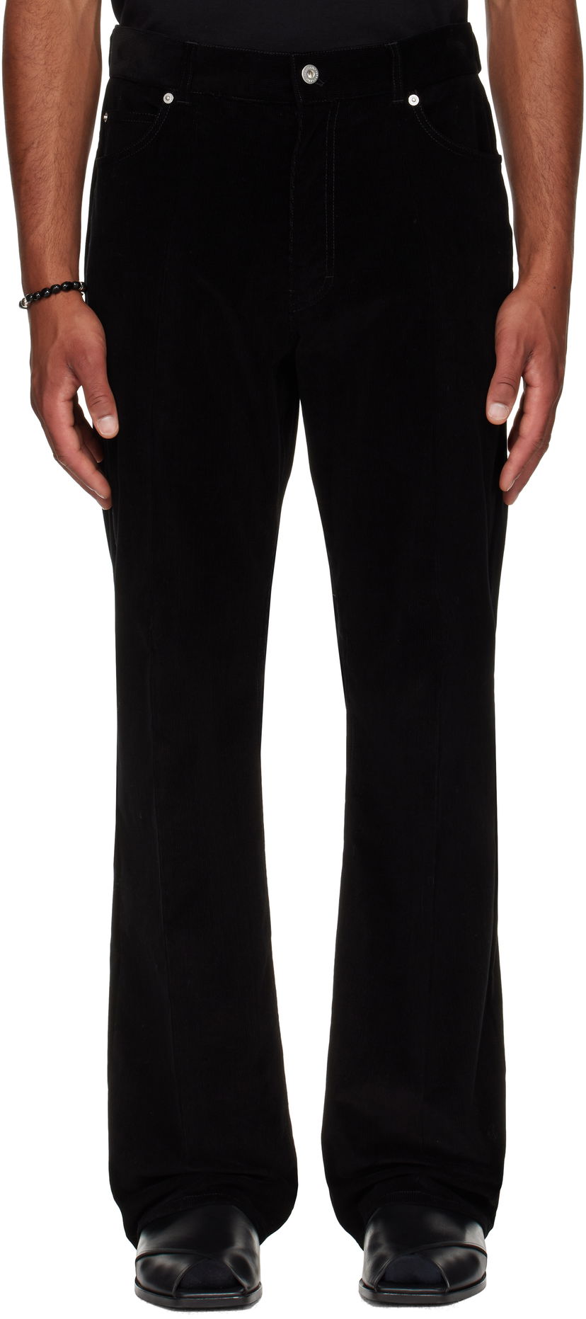 Bukser FERRAGAMO Ferragamo Corduroy Trousers Sort | 784655