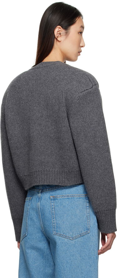 Sweater Róhe Róhe Statement Shoulder Cardigan Grå | 416-23-312, 2