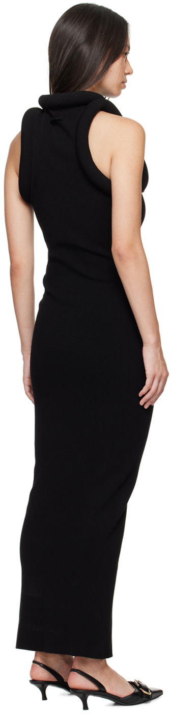 Kjole Jean Paul Gaultier Gaultier 'The Long 3D' Maxi Dress Sort | 24/30-F-RO238-M077-00, 2
