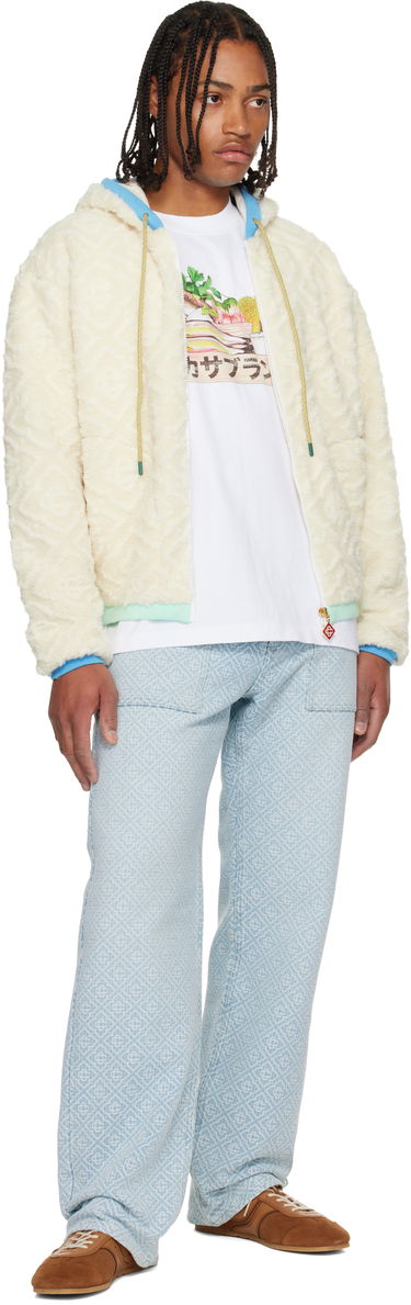 Jeans Casablanca Casablanca Relaxed Monogram Jeans Blå | MPF25-TR-331-01, 3