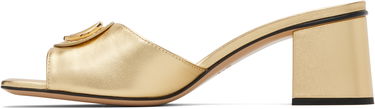 Sneakers og sko Valentino Valentino Garavani VLogo Signature Heeled Slide Sandals Metalisk | 7W2S0MH7KDR, 2