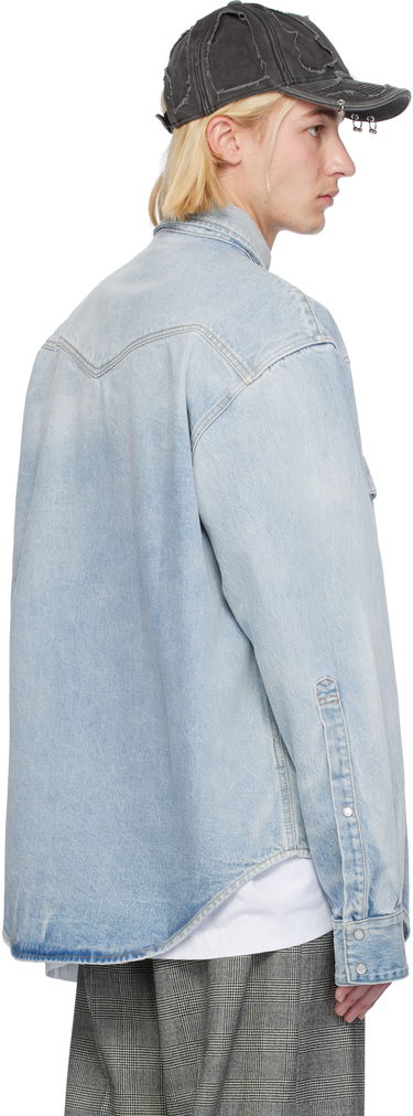 Skjorte VETEMENTS VTMNTS Flap Pocket Denim Shirt Blå | VL22SH600L, 2