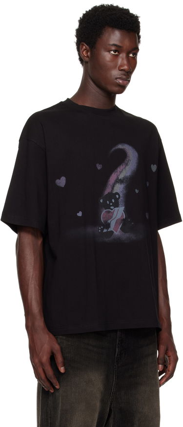 T-shirt We11done We11done Teddy Bear Graphic T-Shirt Sort | WD-TT1-23-730-U-BK, 4