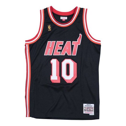 Jersey Mitchell & Ness Mitchell & Ness NBA Miami Heat Hardaway Swingman Jersey Sort | SMJYAC18094-MHEBLCK96THA