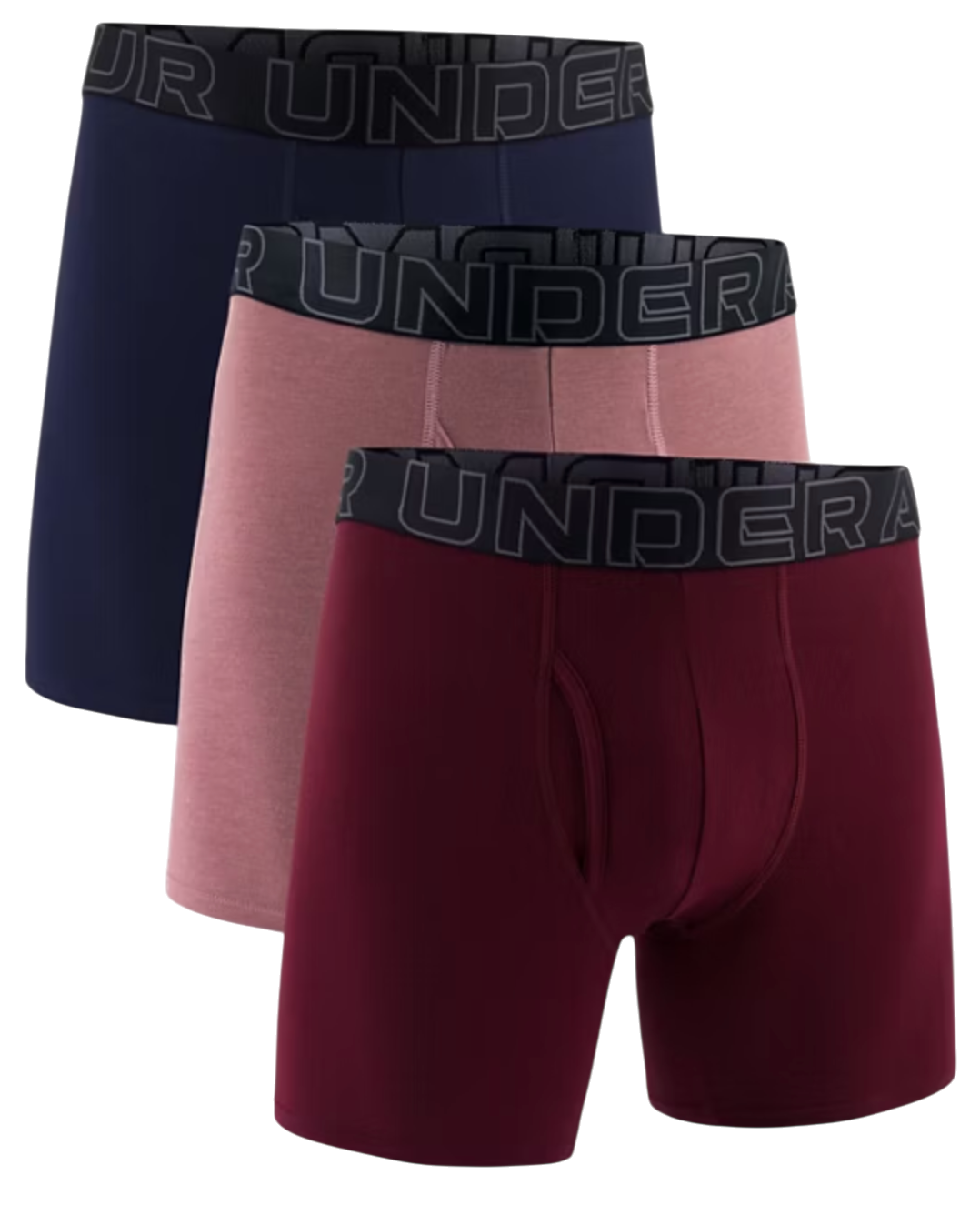 Boksere Under Armour Under Armour SOLID 6in 3 Pack Boxer Shorts Flerfarvet | 1383889-651, 0
