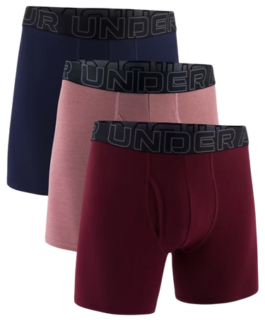 Boksere Under Armour Under Armour SOLID 6in 3 Pack Boxer Shorts Flerfarvet | 1383889-651, 0
