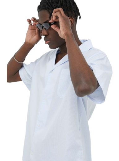 Skjorte Les Deux Leland Poplin Stripe Shirt Hvid | LDM401037