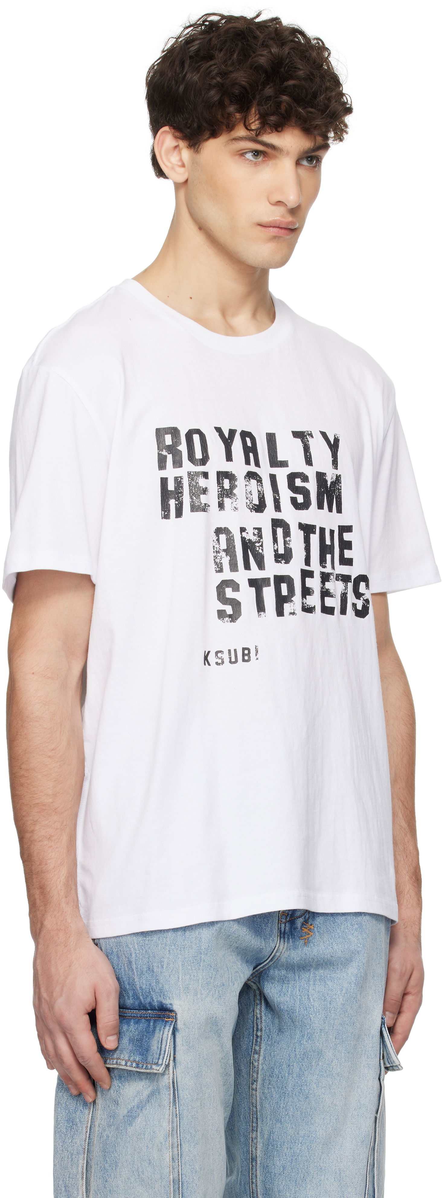 T-shirt Ksubi Ksubi Hero Kash T-Shirt Hvid | MPS25TE042, 1
