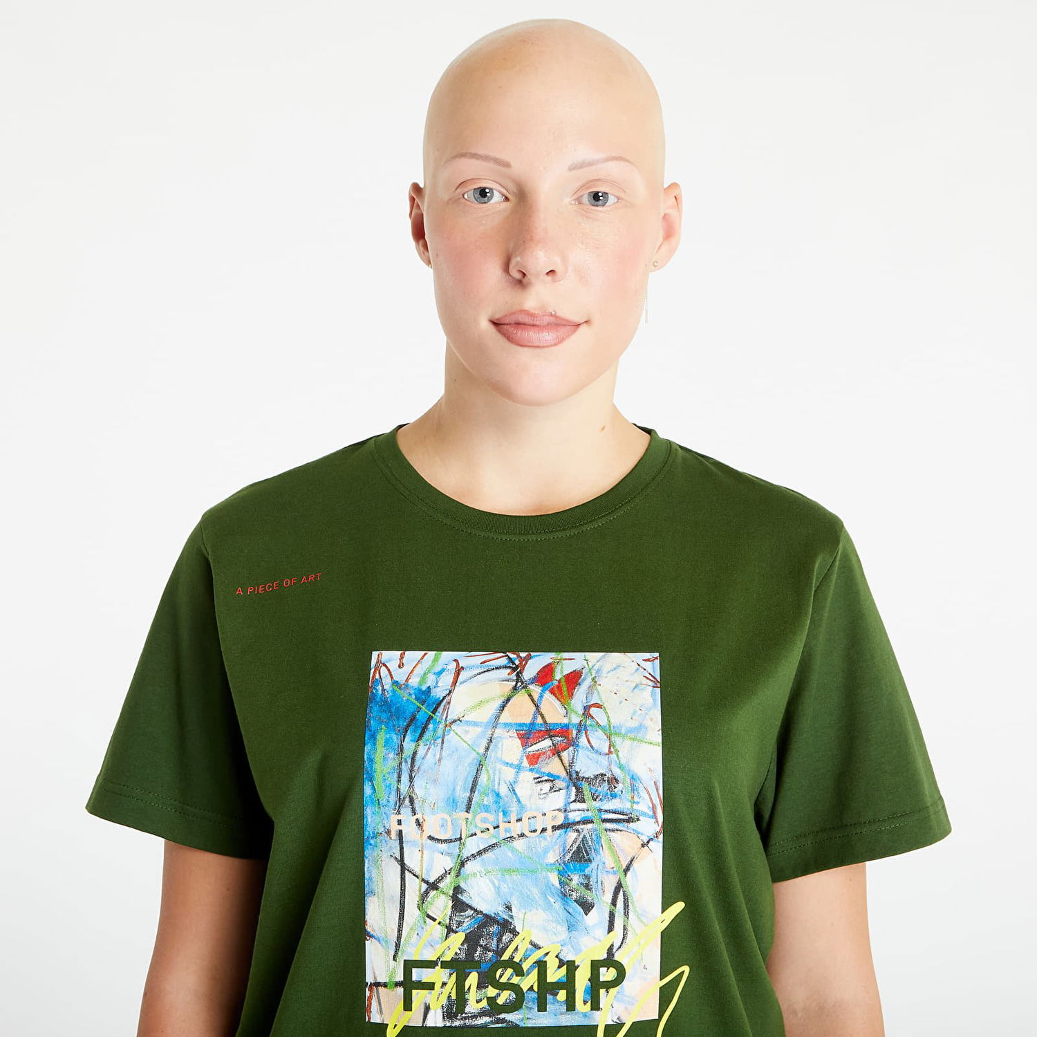 T-shirt Footshop Martin Lukáč x Colouring Outside The Lines Grøn | FTSHP_303, 1