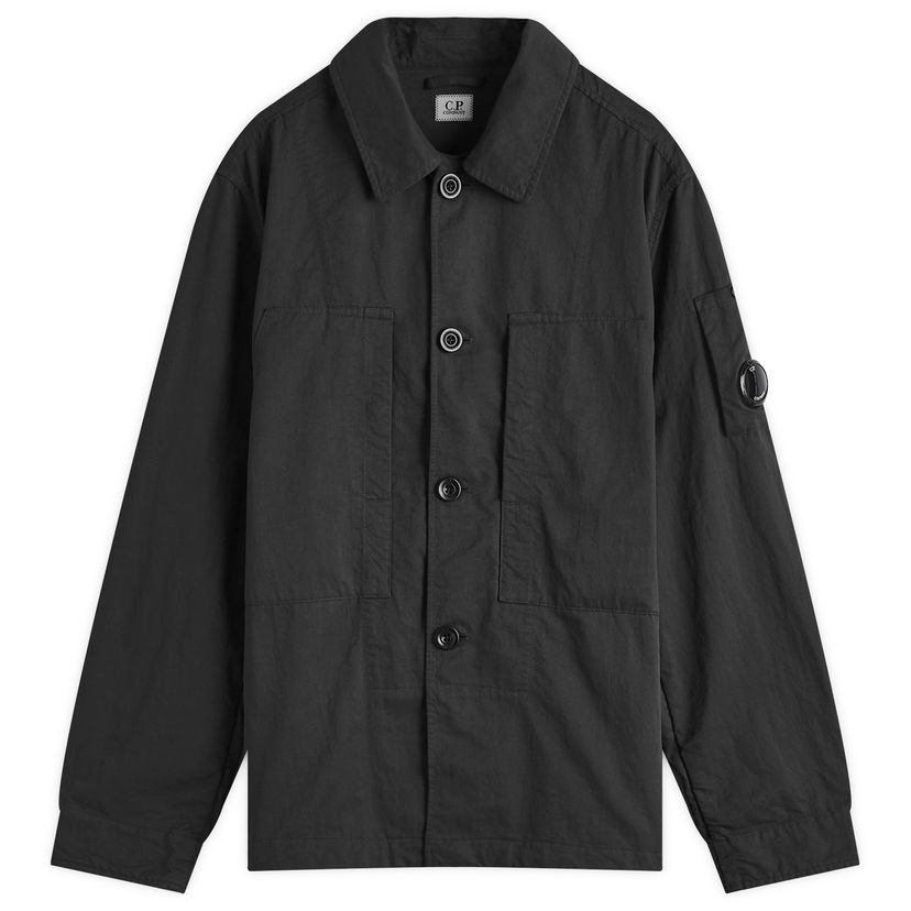 Skjorte C.P. Company Overshirt Flatt Nylon Sort | 17CMOS157A-110201G-999