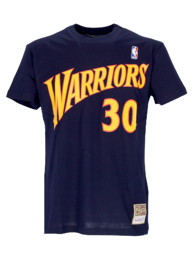 T-shirt Mitchell & Ness Stephen Curry Golden State Warriors Tee Mørkeblå | BMTRINTL1074-GSWSCNAVY