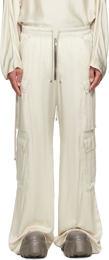 Cargo bukser Rick Owens Rick Owens Hollywood Cargobelas Silk Cargo Pants Beige | RR01E5339 SCH, 0
