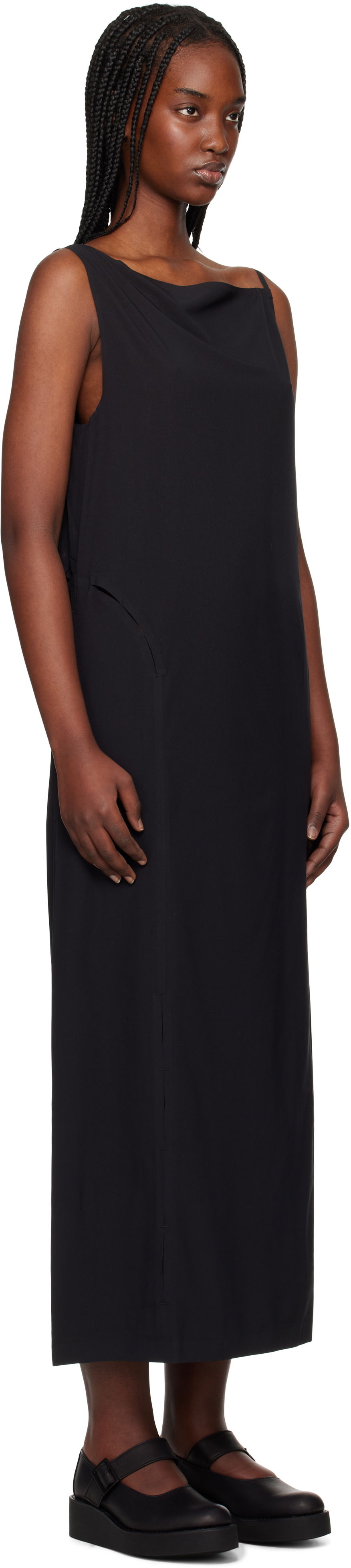 Kjole Y-3 Y-3 Slit Maxi Dress Sort | JD1474, 1
