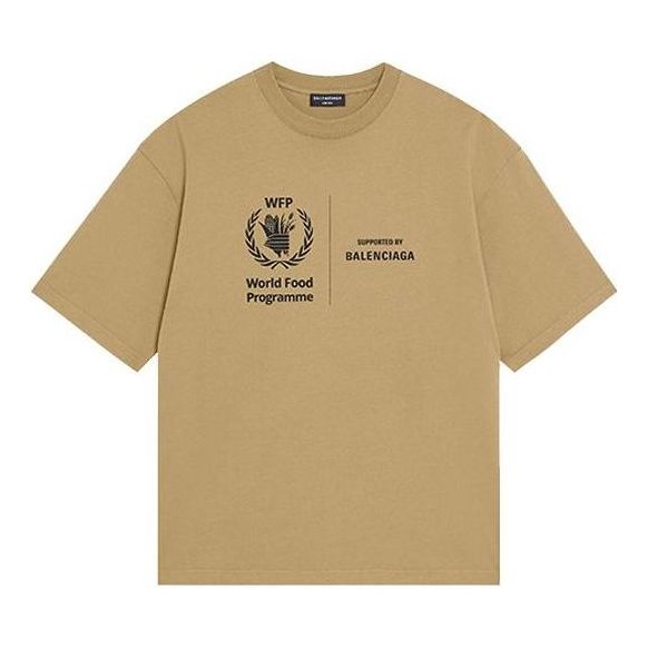 T-shirt Balenciaga WFP Medium Fit T-Shirt Brun | 612966THV849605