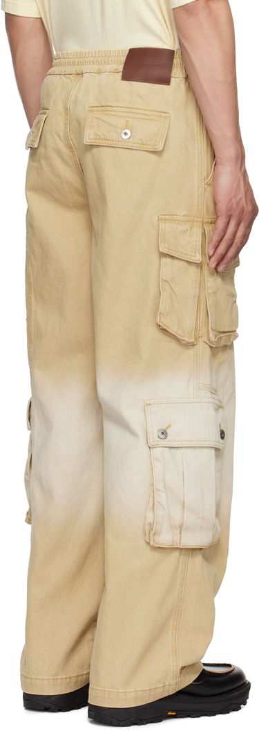 Cargo bukser Feng Chen Wang Feng Chen Wang Gradient Denim Cargo Pants Beige | FENG19TR22, 2