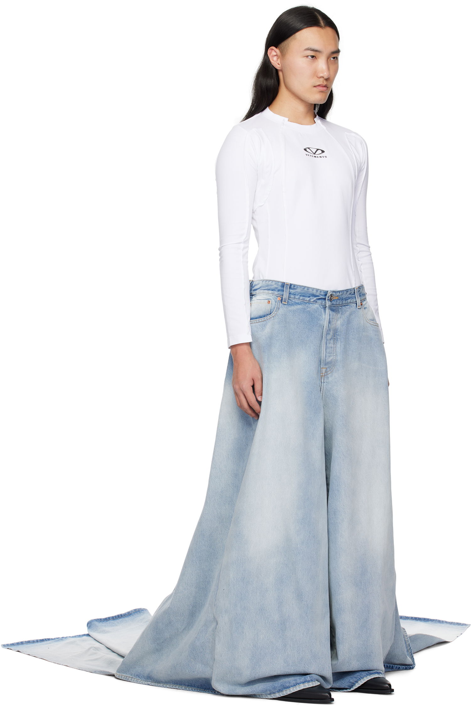 Jeans VETEMENTS Vetements Train Jeans Blå | UA66PA500L, 1