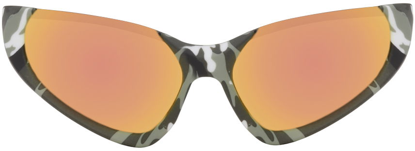 Solbriller Balenciaga Cat-Eye Camo Sunglasses Grå | BB0202S-004, 0