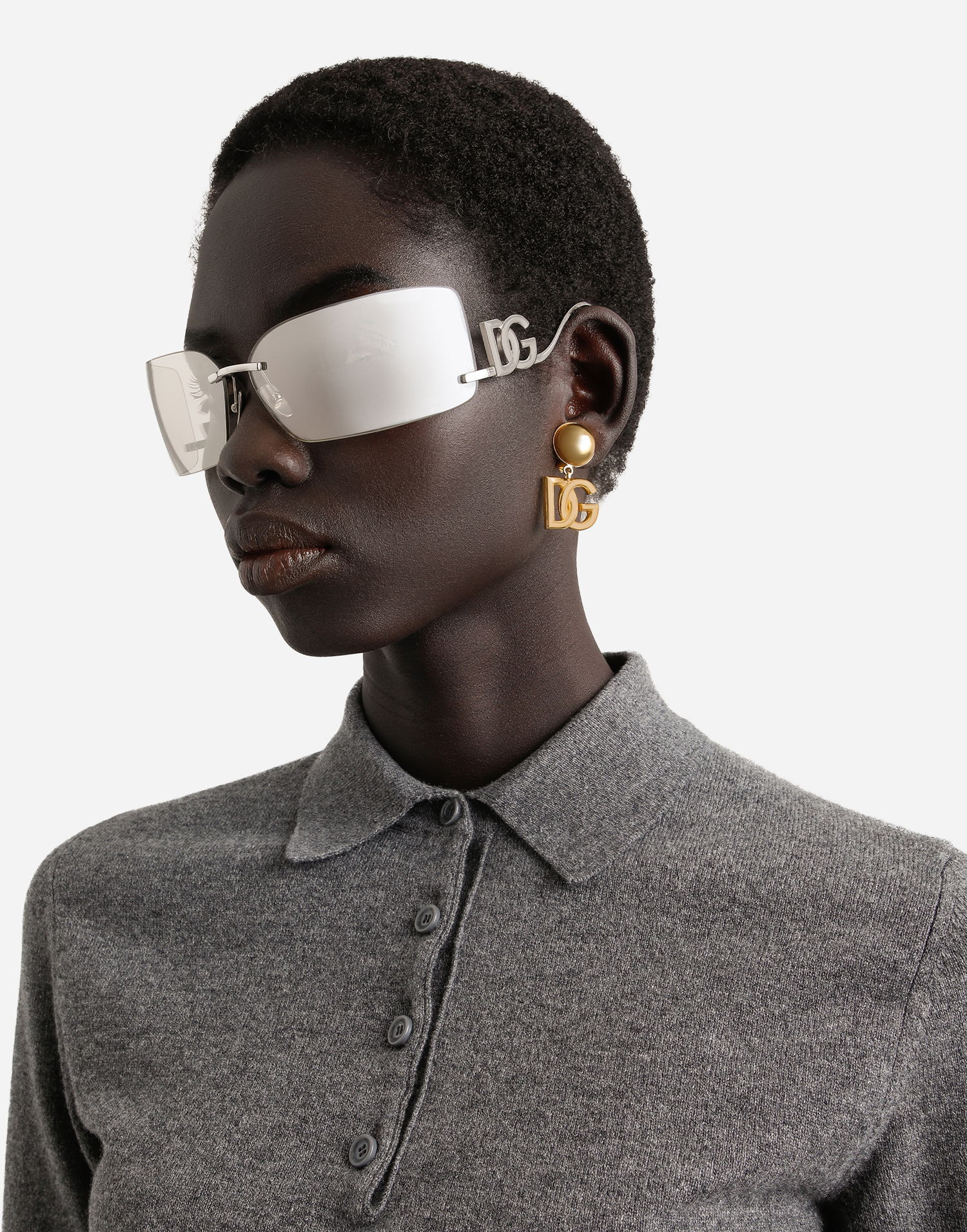 Solbriller Dolce & Gabbana Dolce & Gabbana Statement Sunglasses Metalisk | VG2319VM56G9V000, 1
