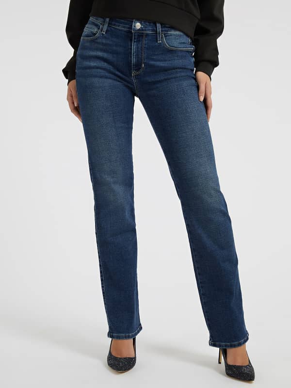 Jeans GUESS Straight Denim Pant Mørkeblå | W2BA15D4LT0, 0