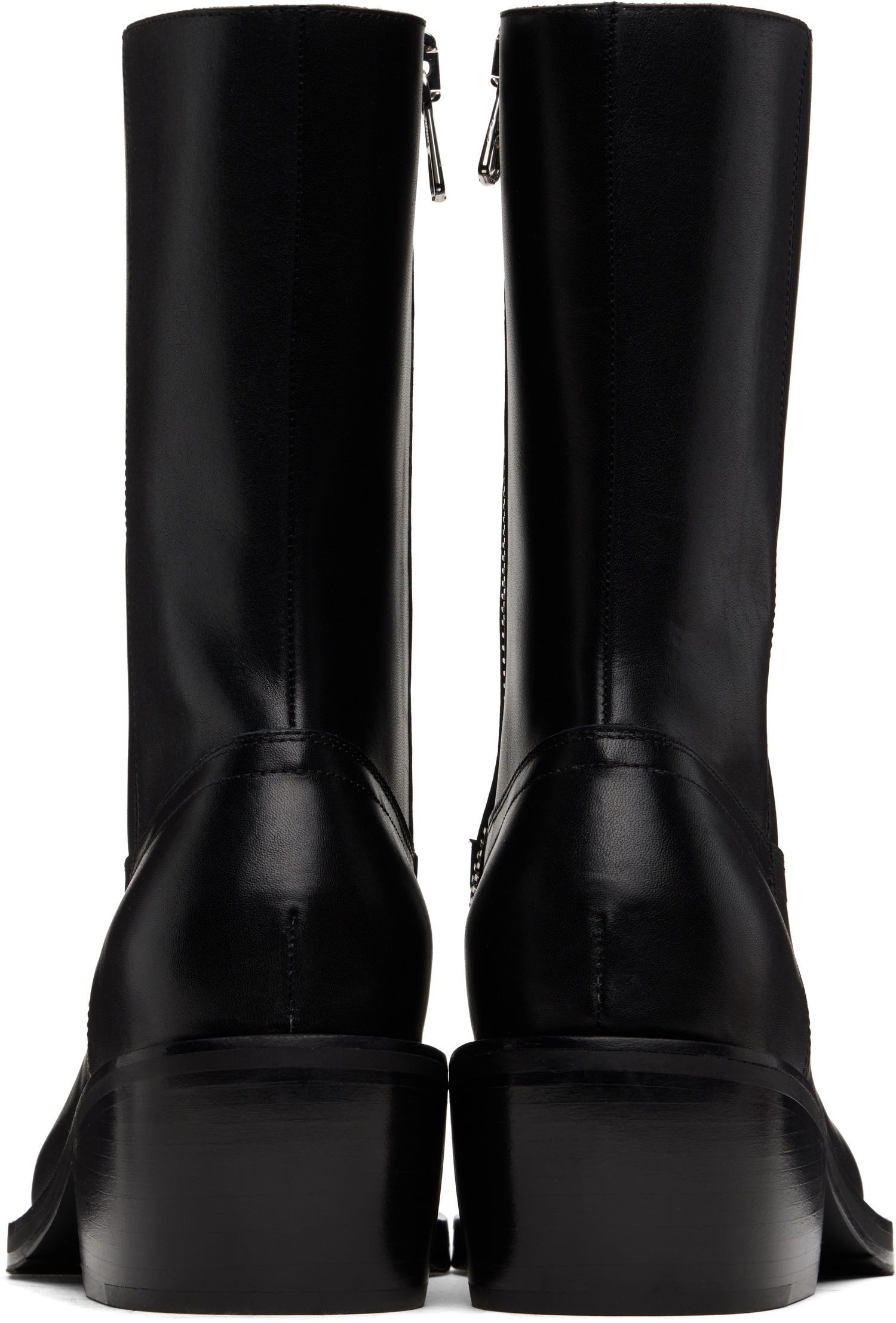 Tøj Dries Van Noten Dries Van Noten Leather Boots Sort | MS251-753, 1
