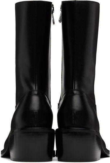 Tøj Dries Van Noten Dries Van Noten Leather Boots Sort | MS251-753, 1