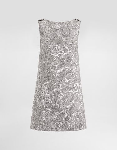 Kjole Dolce & Gabbana Dolce & Gabbana Floral Jacquard Dress Metalisk | F6TMLZFJZALS0998, 0