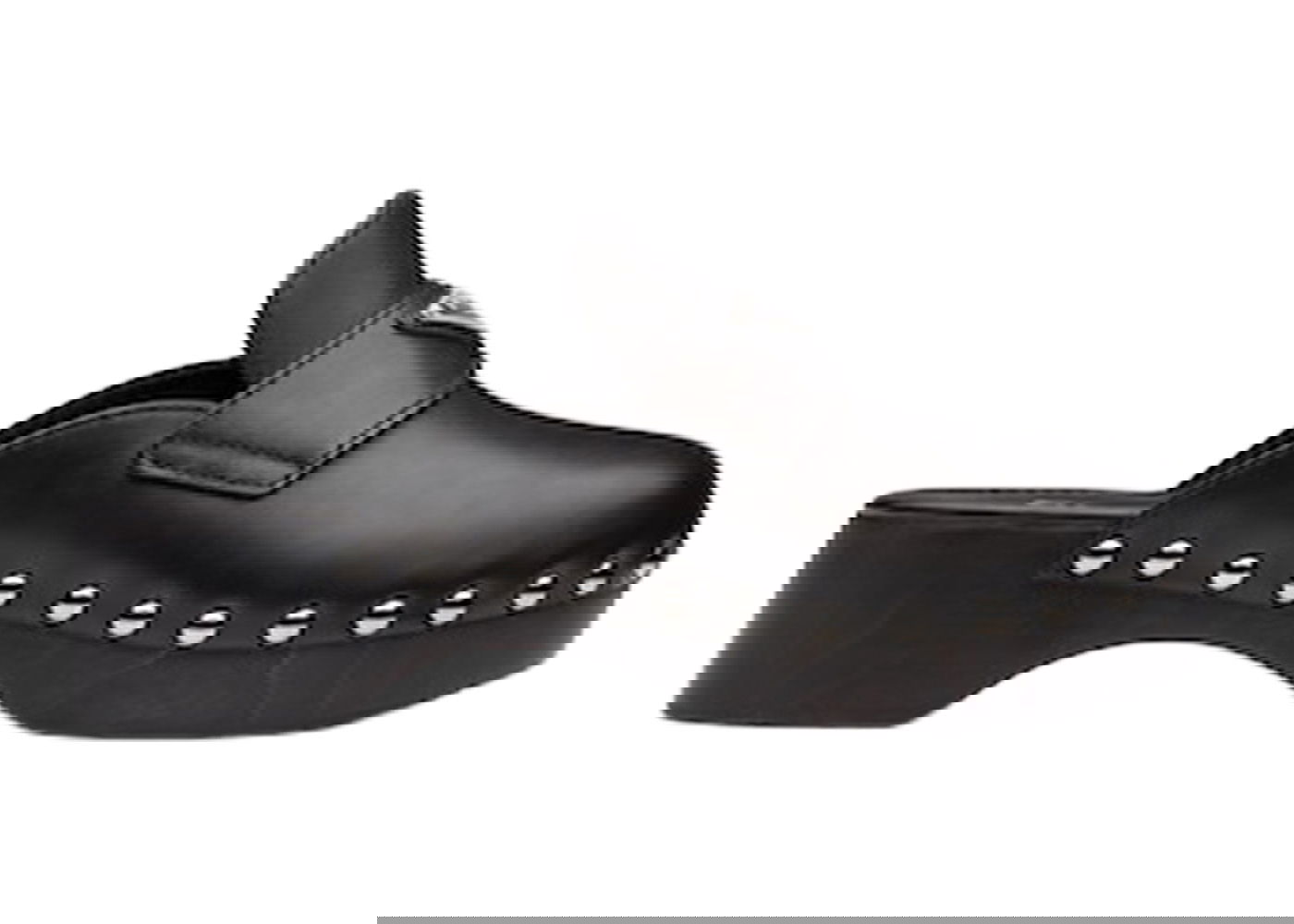 Sneakers og sko Prada 45mm Studded Clogs Sort | 1Z794M_248_F0002_F_045, 0