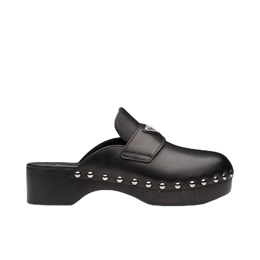 Sneakers og sko Prada 45mm Studded Clogs Sort | 1Z794M_248_F0002_F_045