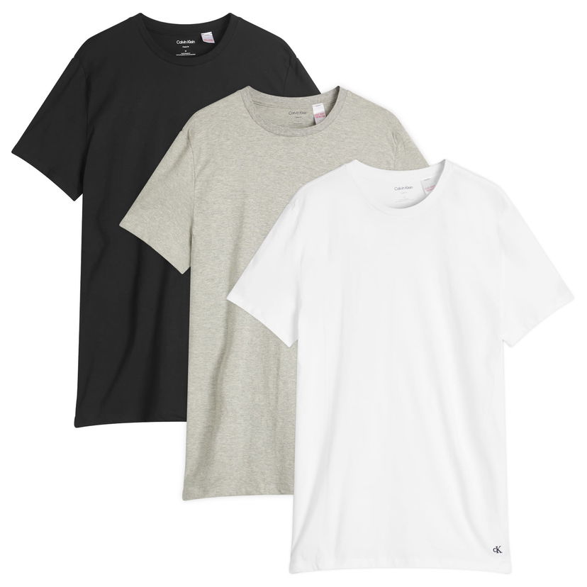 T-shirt CALVIN KLEIN Calvin Klein Men's Crew Neck 3 Pack T-Shirts Hvid | LV00NB4051MP1