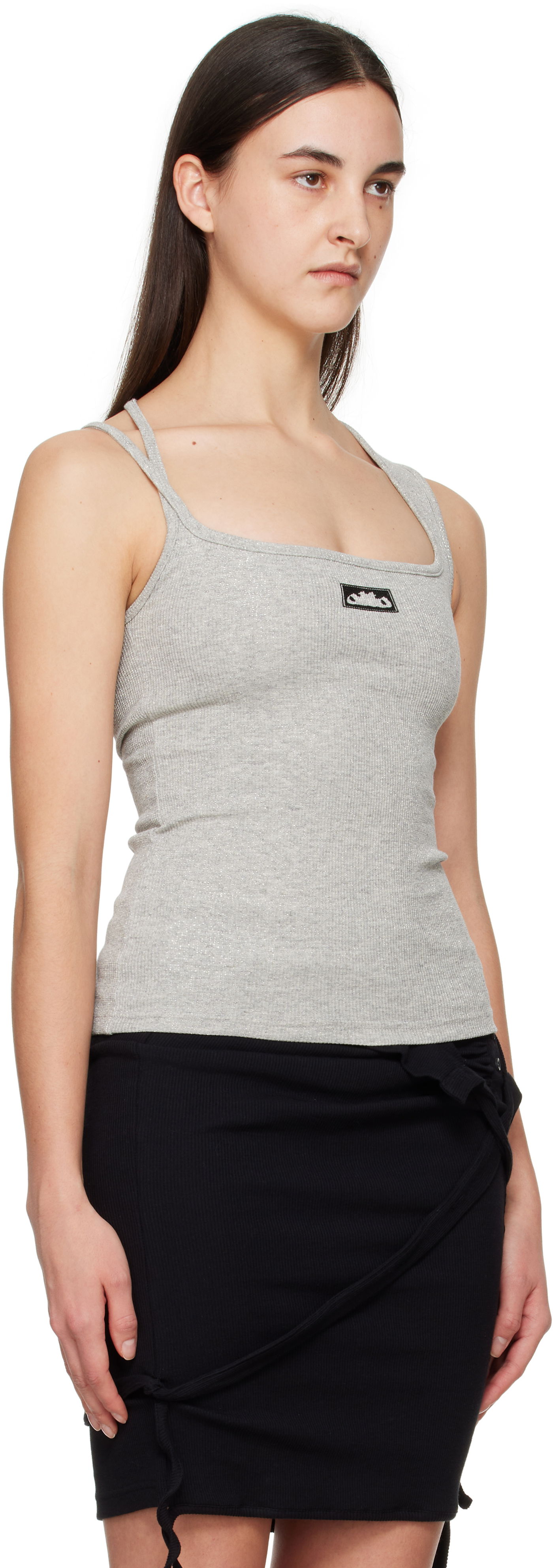 Tanktop Ottolinger Ottolinger Square Neck Tank Top Grå | 10410100402, 1