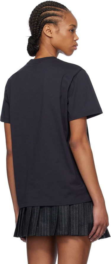 T-shirt GANNI GANNI Owls Relaxed Jersey T-Shirt Sort | T4059, 2