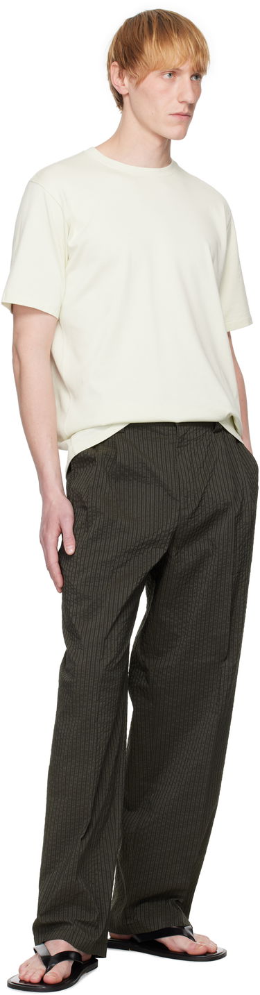 Bukser MAISON KITSUNÉ Maison Kitsuné Relaxed Pleated Trousers Grøn | OM01112WC5032, 3