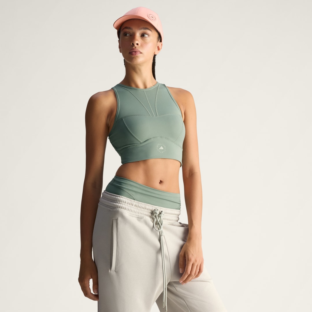 Crop top adidas Performance adidas by Stella McCartney Training Crop Top Grøn | JW4544, 0