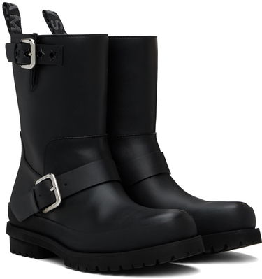 Sneakers og sko Stella McCartney Buckle-Strap Biker Boots Sort | 810435AP00P0, 3