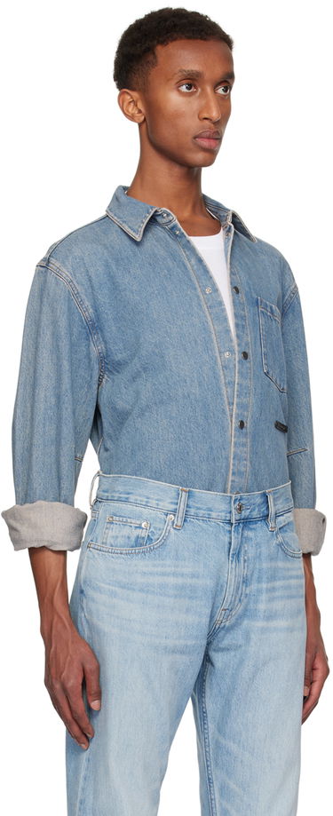 Skjorte Helmut Lang Classic Denim Shirt Blå | O06DM501, 1