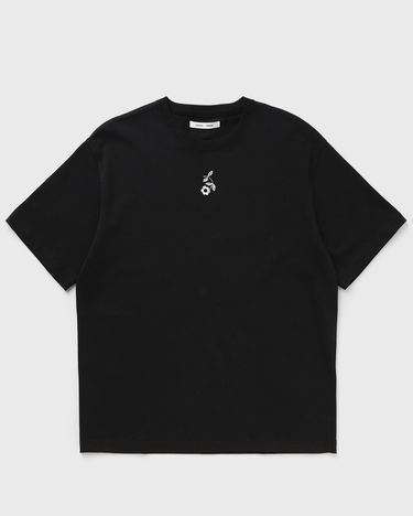 T-shirt Samsoe Samsoe Sanature T-Shirt with Floral Embroidery Sort | U25100020-BLACK-NATURE, 0