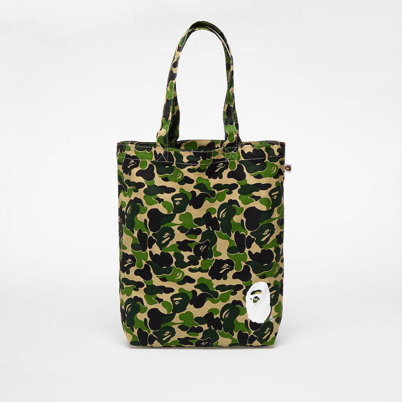 Mulepose BAPE A BATHING APE Abc Camo Tote Bag Grøn | 001BAK801010M GRN