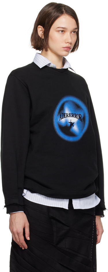 Sweatshirt ADER ERROR Black Graphic Sweatshirt Sort | BN01FWSW0102BK, 4