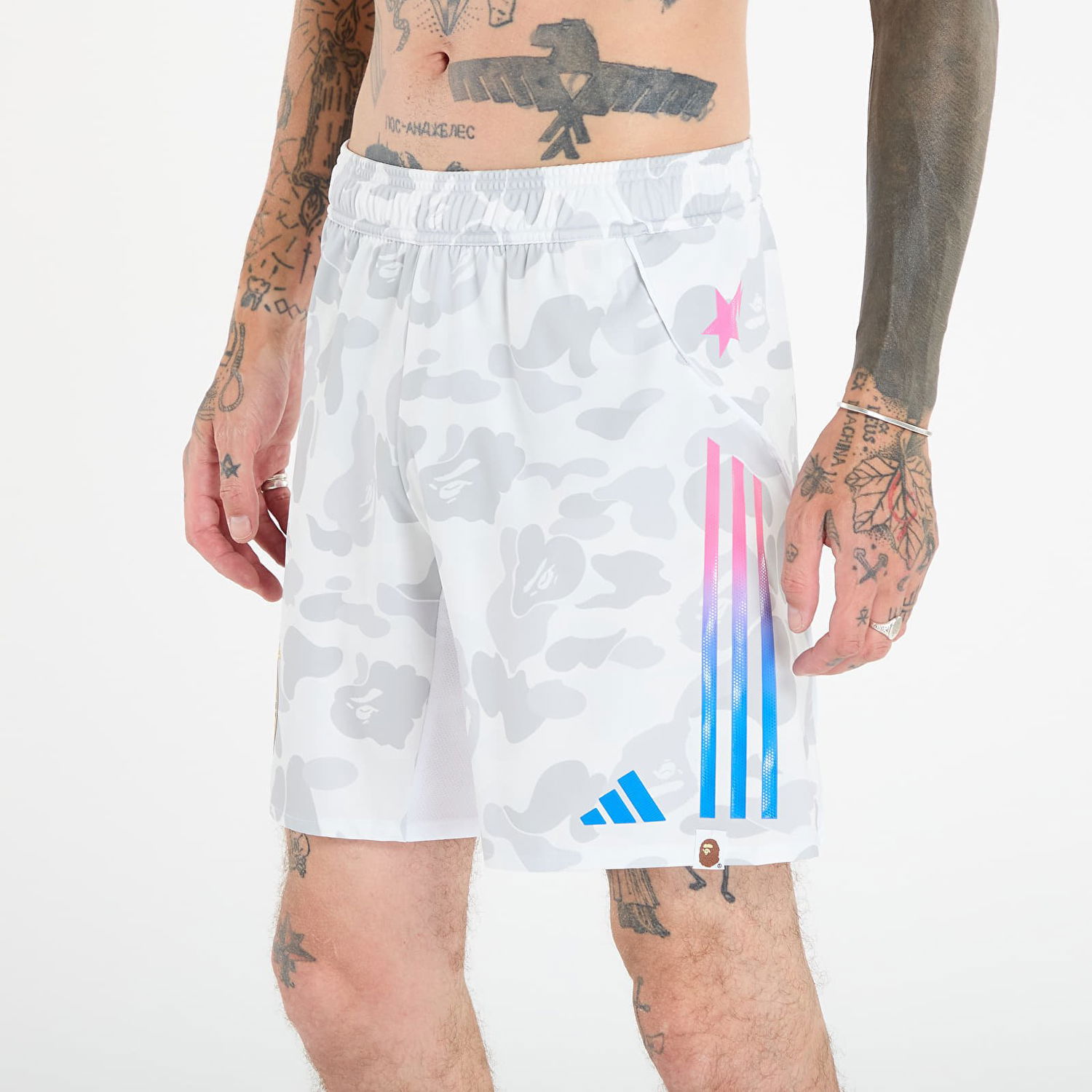Shorts adidas Originals adidas x Bape FB Shorts Hvid | KB2205, 1