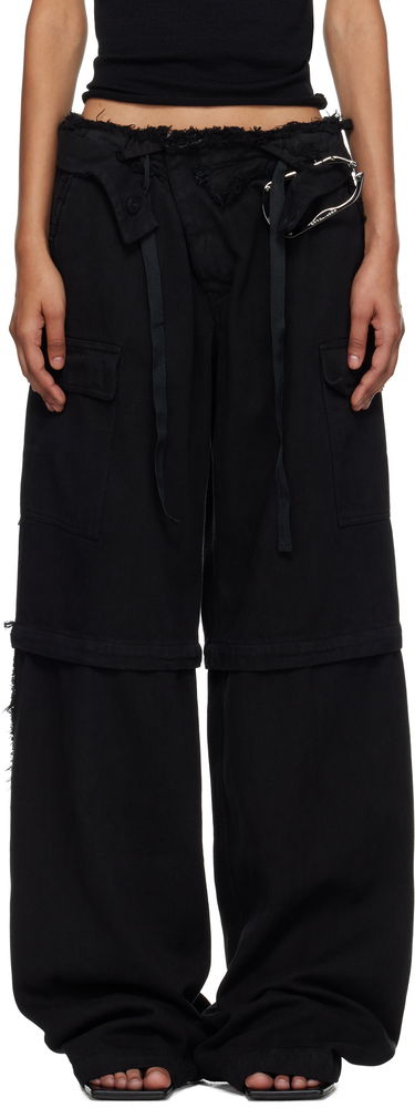 Cargo bukser Ottolinger Ottolinger Baggy Cargo Pants Sort | 109-200306-02, 0