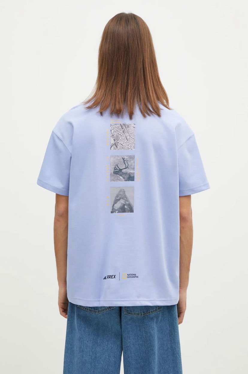 T-shirt adidas Originals Nattional Geographic Unitefit Graphic T-Shirt Blå | IX5615