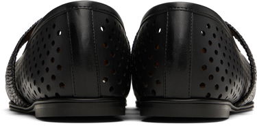 Sneakers og sko Stella McCartney Stella McCartney Ryder Perforated Ballerina Flats Sort | 810528KP027, 1