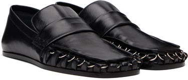 Sneakers og sko Jil Sander Jil Sander D-Ring Leather Loafers Sort | J15WR0026_P4835, 3