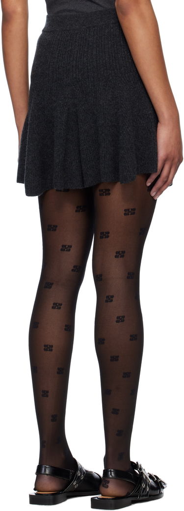 Nederdel GANNI GANNI Cashmere Blend Mini Skirt Grå | K2420, 2