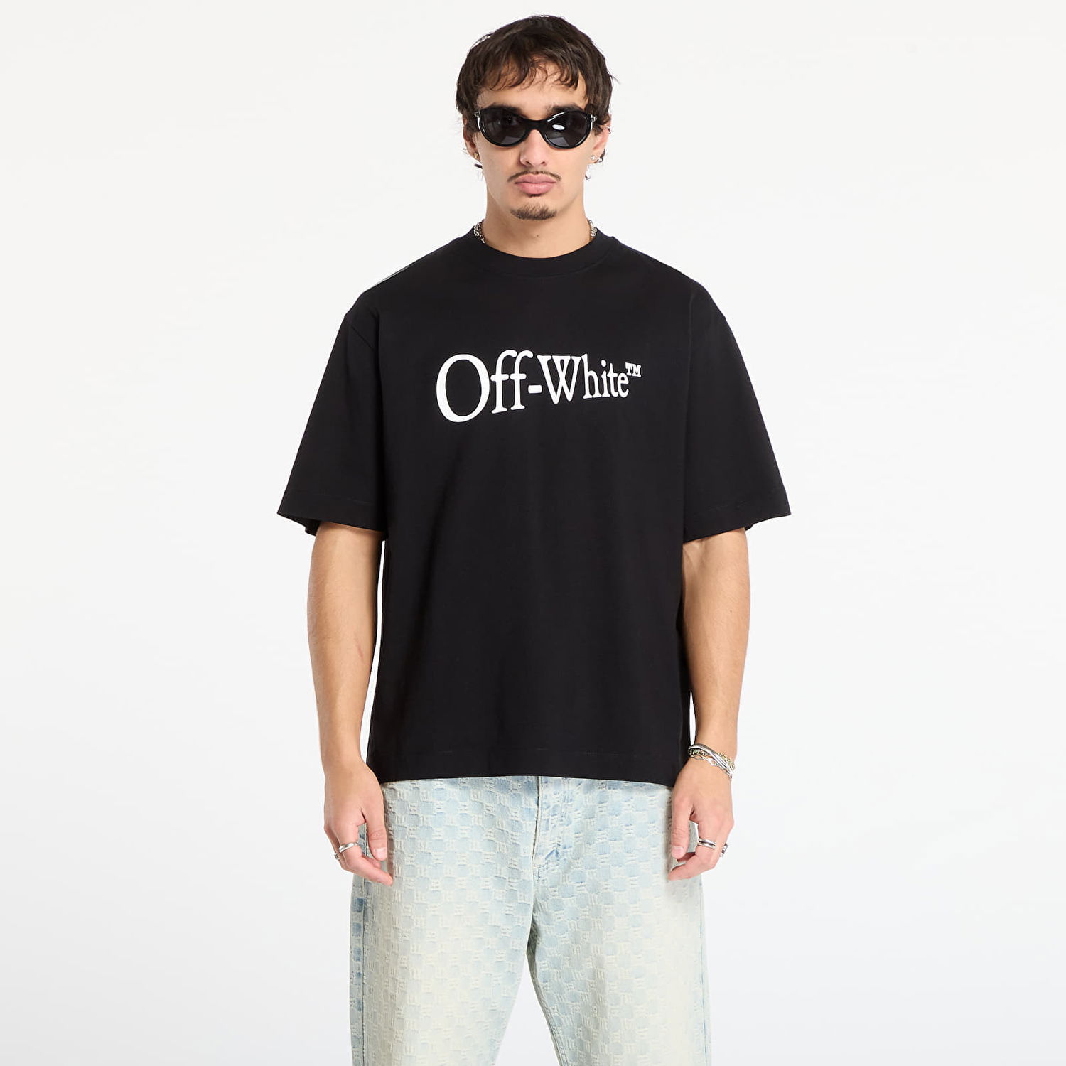 T-shirt Off-White Run Arrow Skate Short Sleeve T-Shirt XXL Sort | OMAA120F25JER00F1001, 0