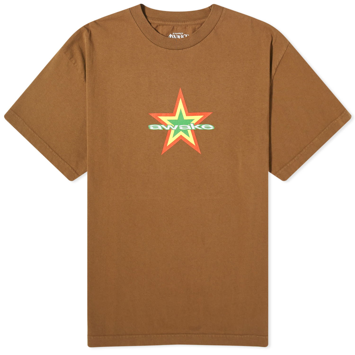 T-shirt Awake NY Star Logo T-Shirt Brun | AWK-FW23-TS005-CHC, 0