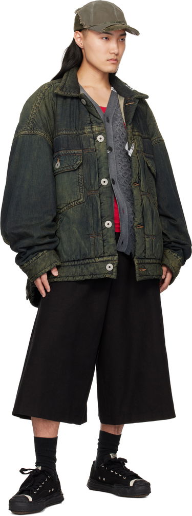 Puffer jakke Maison MIHARA YASUHIRO Maison MIHARA YASUHIRO Huge Puffer Denim Jacket Grøn | A13BL023, 3