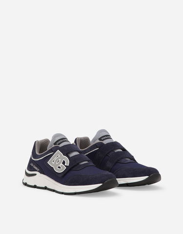 Sneakers og sko Dolce & Gabbana DG Running Low-Top Mesh Split Leather Blå | DA5187AA9548S555, 1