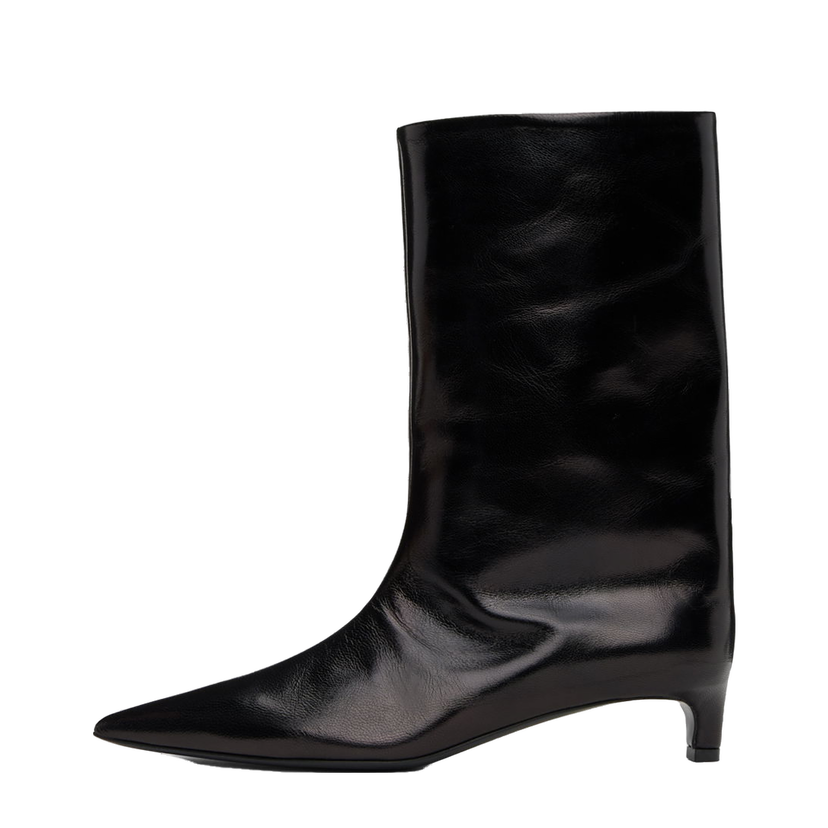 Sneakers og sko Jil Sander Leather Heeled Boots Sort | J15WU0015_P2958